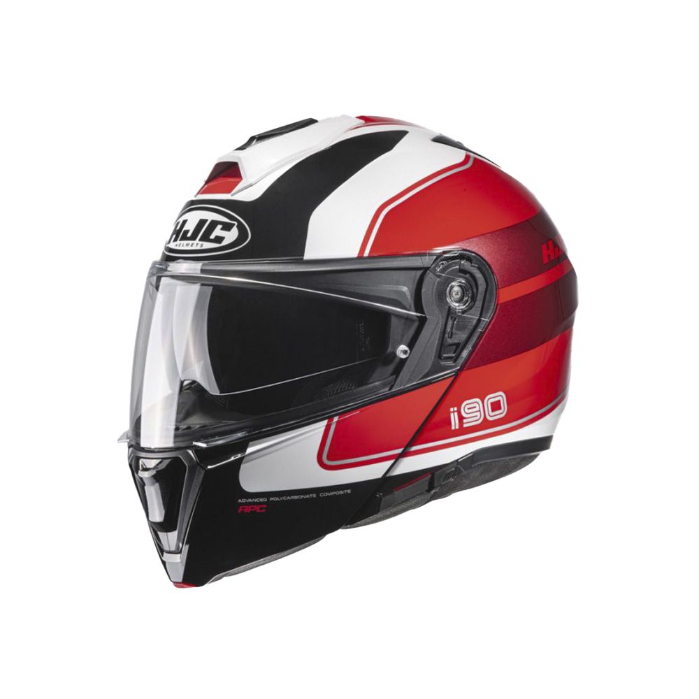 Capacete Hjc I90 Wasco  Vermelho Branco E...