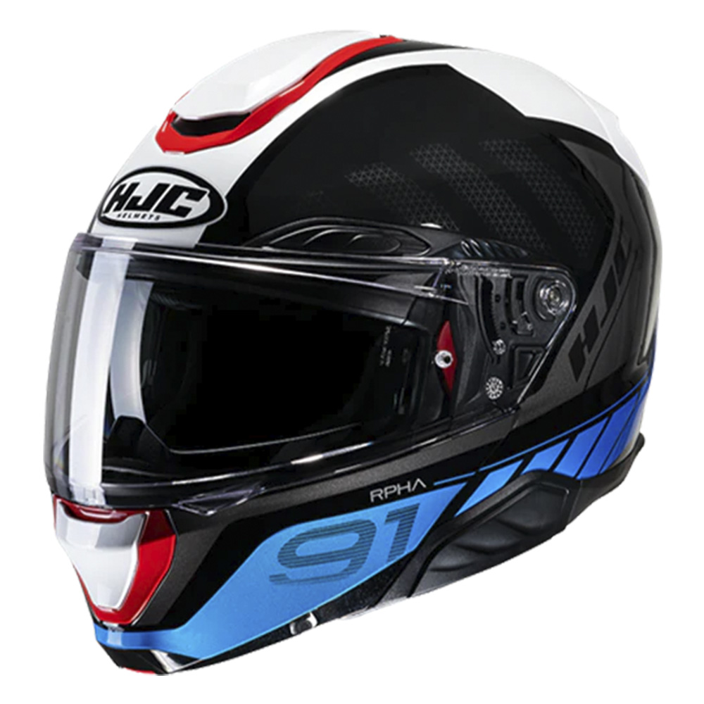 Capacete Hjc Rpha 91 Rafino Preto Branco ...
