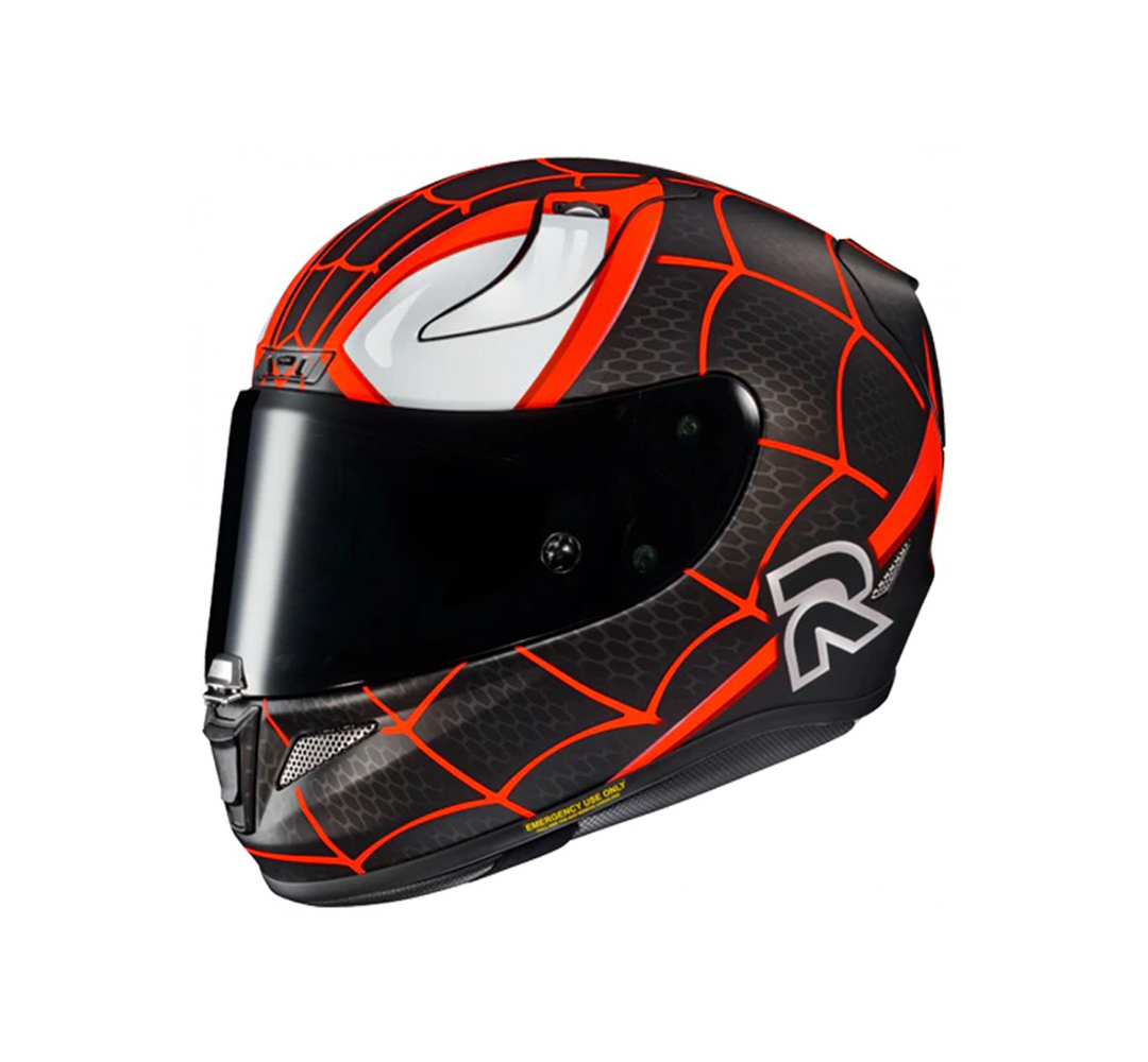 Capacete Hjc Rpha 11 Homem Aranha Preto E...