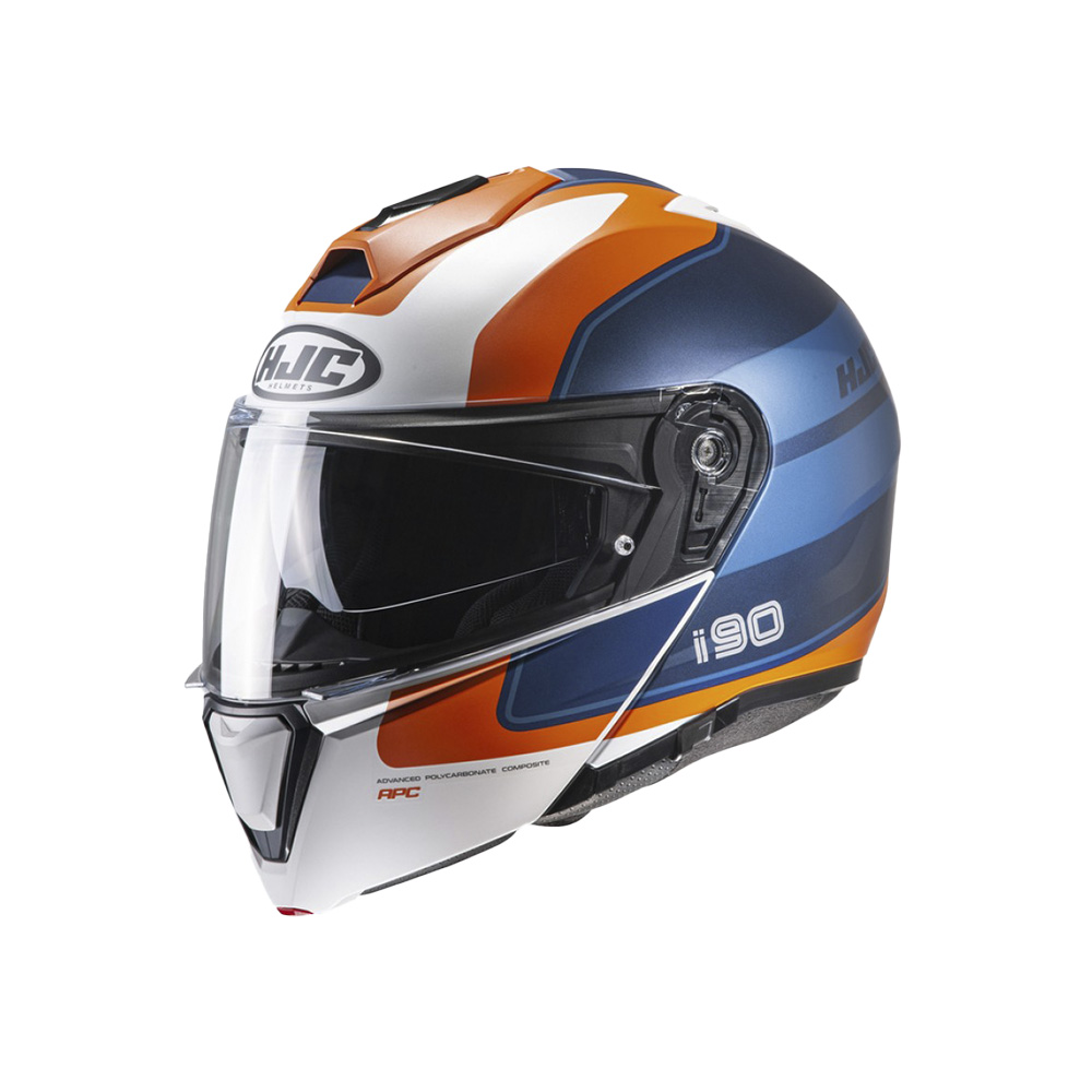 Capacete Hjc I90 Wasco  Azul Laranja E Br...
