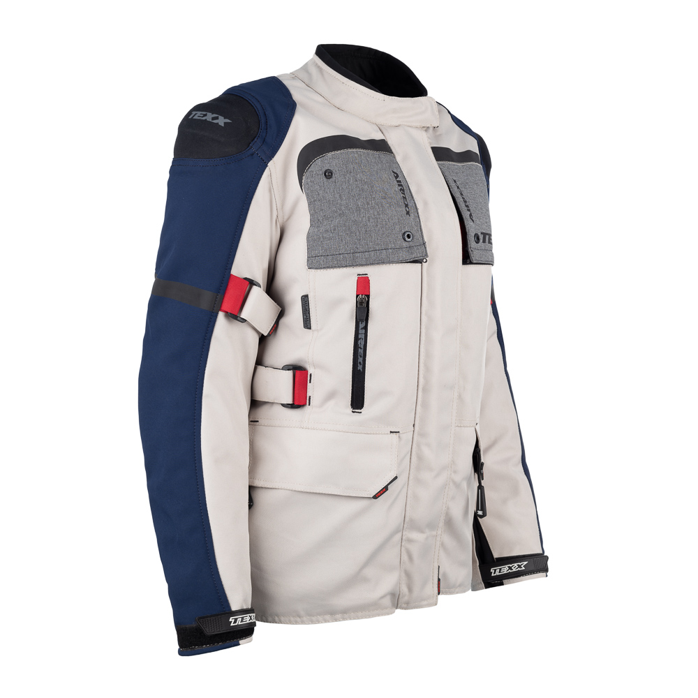 Jaqueta Texx Armor Ld Fem Branc Azul Verm...