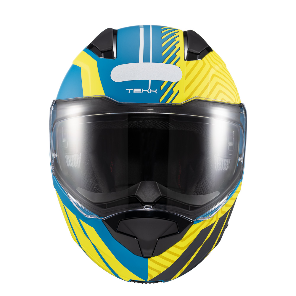 Capacete Texx Escam Kratos Cyber Azu Verd...